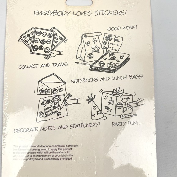 VTG 90s Gibson Christmas Sticker Packs Set of 3 NEW SEALED - Nativity & Angels - Picture 8 of 14